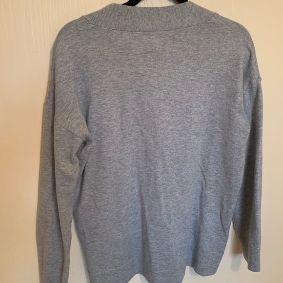 Merino Wool Grey Sweater - Picture 3 of 4